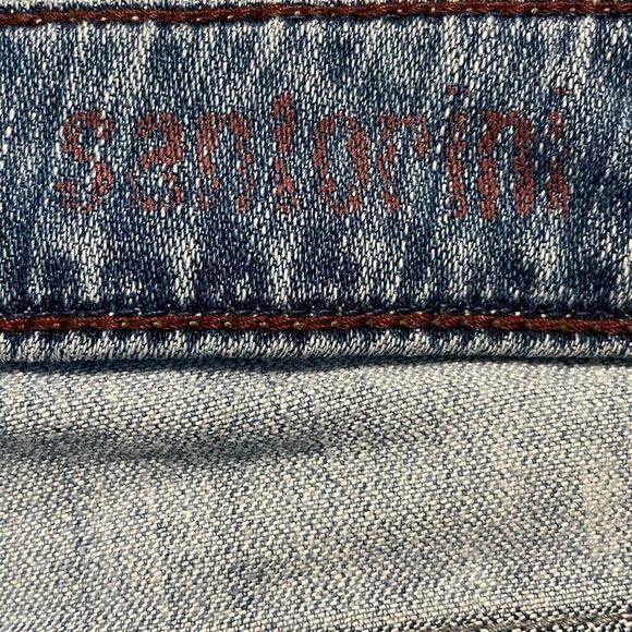 Silver Jeans Santorini Capris Low Rise Straight Leg Blue Denim Women’s Size 28 - Picture 9 of 14